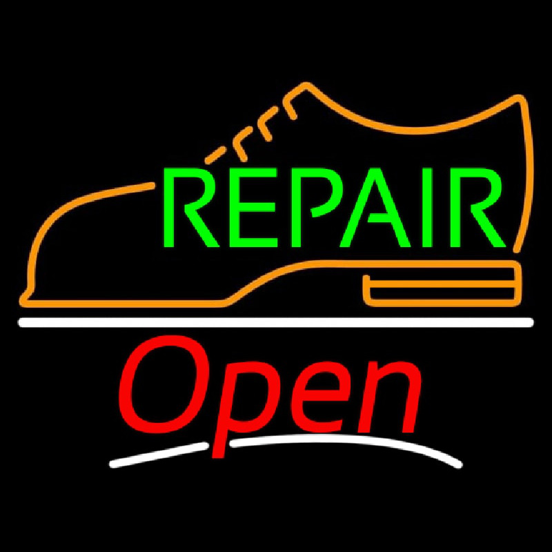 Green Repair Orange Shoe Logo Open Neonkyltti