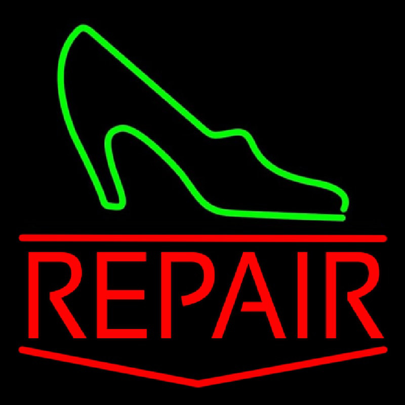 Green Sandal Red Repair Neonkyltti