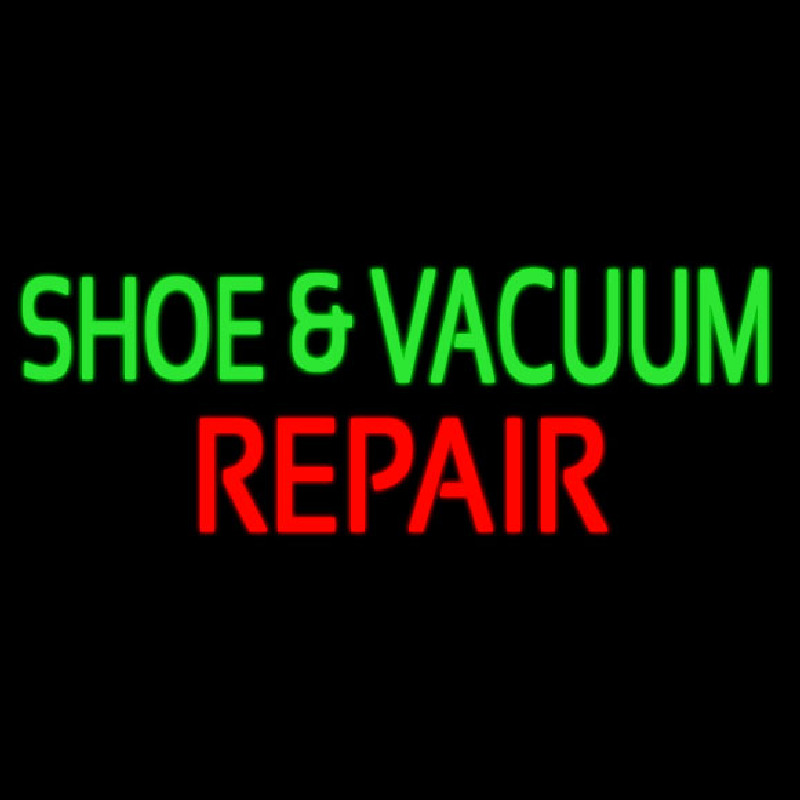 Green Shoe And Vacuum Red Repair Neonkyltti
