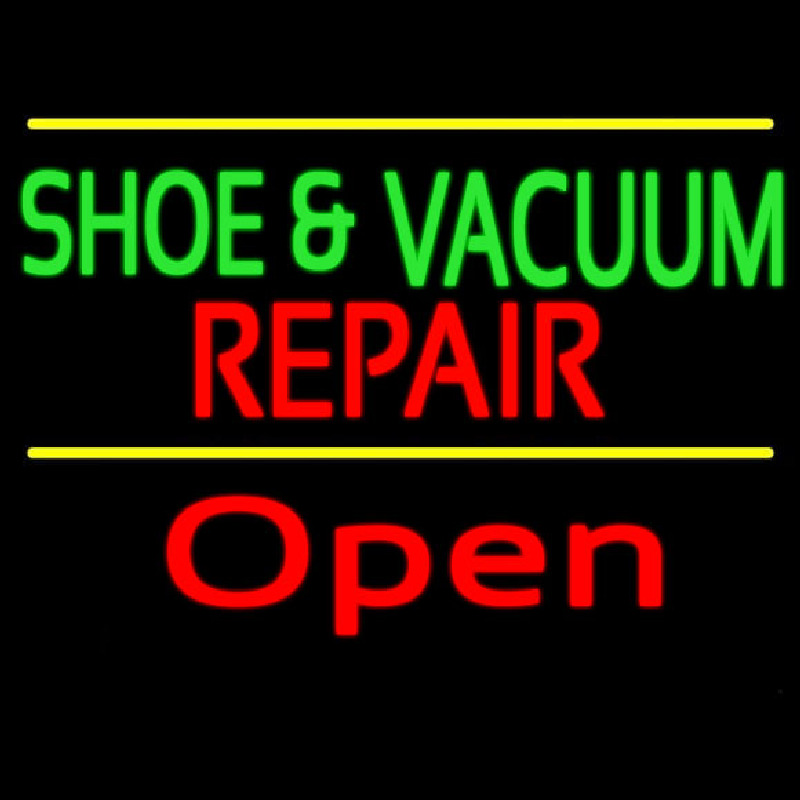 Green Shoe And Vacuum Red Repair Open Neonkyltti