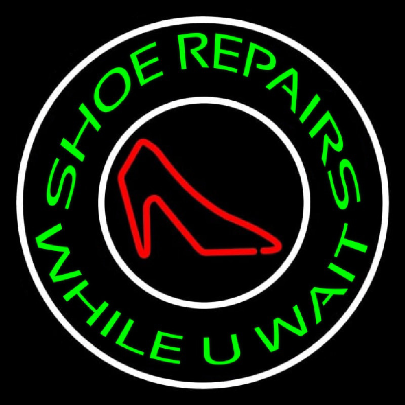 Green Shoe Repair While You Wait Neonkyltti