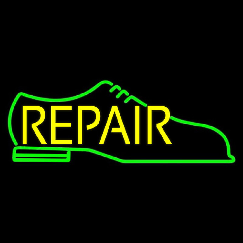 Green Shoe Yellow Repair Neonkyltti