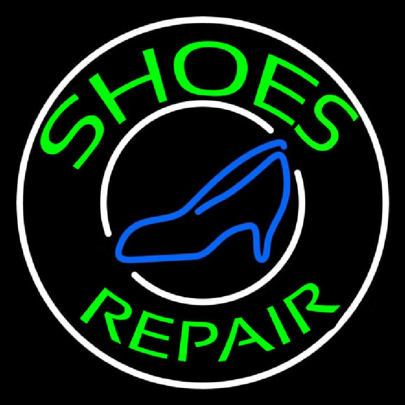 Green Shoes Repair Blue Sandal Neonkyltti