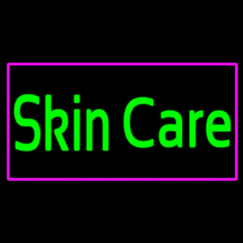 Green Skin Care Pink Border Neonkyltti
