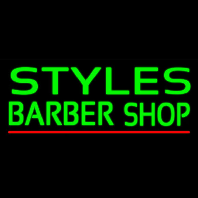 Green Styles Barber Shop Neonkyltti