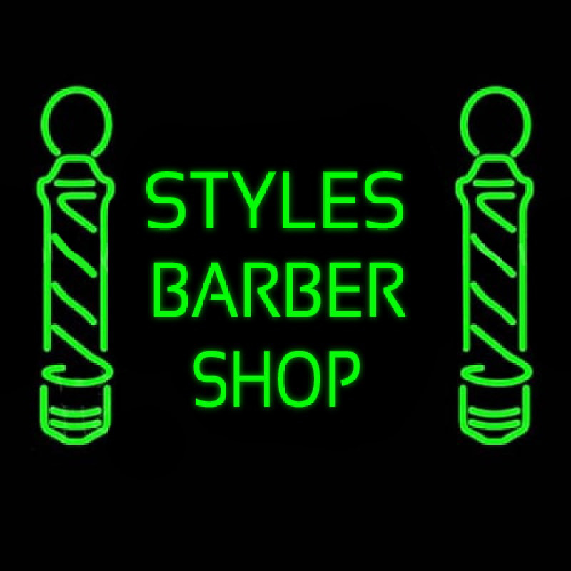 Green Styles Barber Shop Neonkyltti