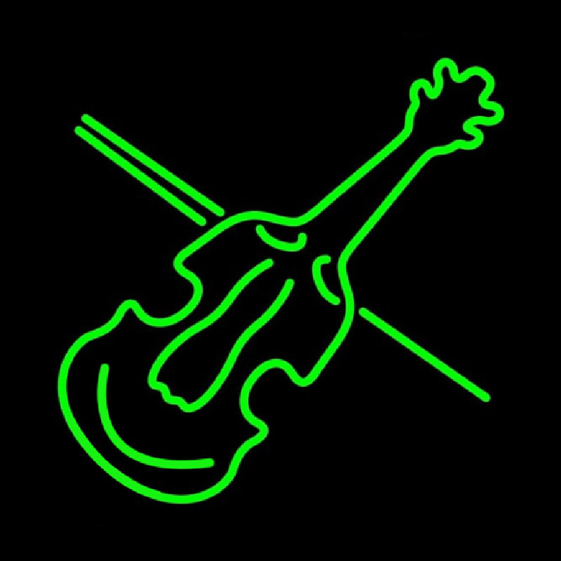 Green Violin Neonkyltti