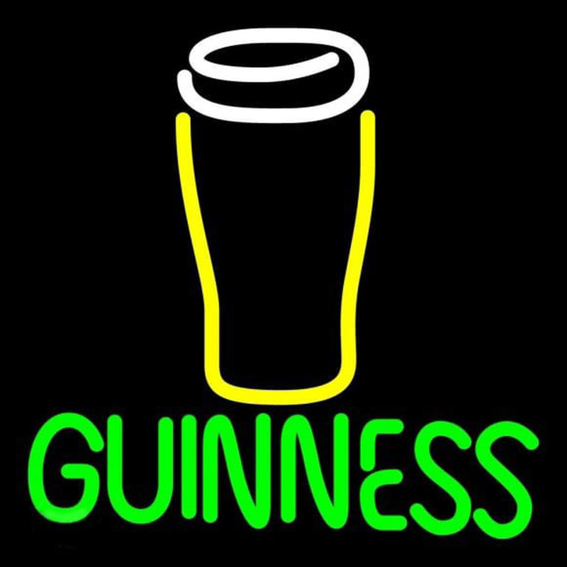 Guinness Glass Beer Sign Neonkyltti
