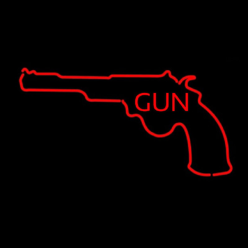 Gun With Logo Neonkyltti