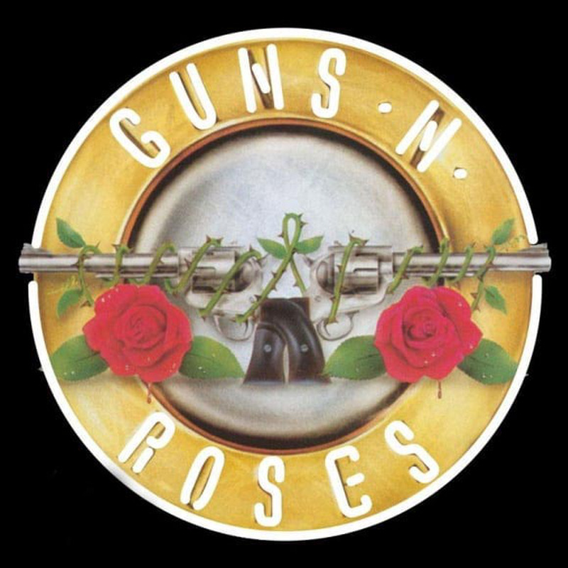 Guns N Roses Ever Time Rock Band Neonkyltti