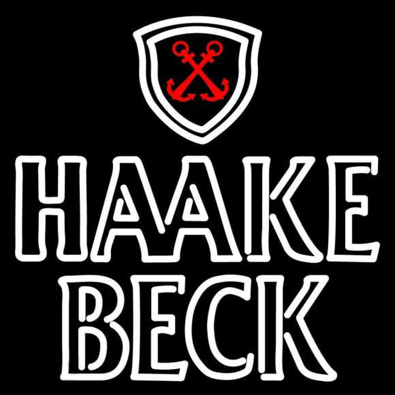 Haake Becks Logo Beer Sign Neonkyltti
