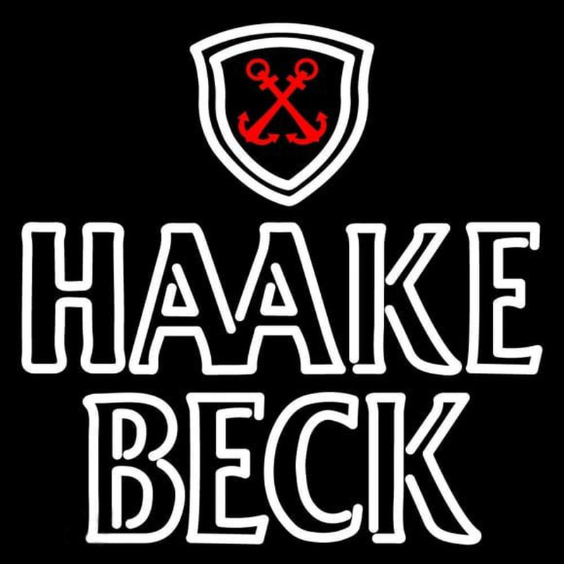 Haake Becks Logo Beer Sign Neonkyltti