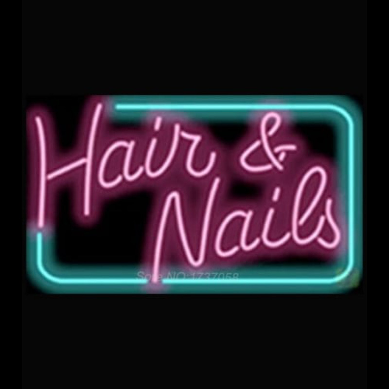 Hair and Nails Neonkyltti