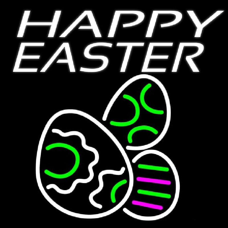 Happy Easter Egg 4 Neonkyltti