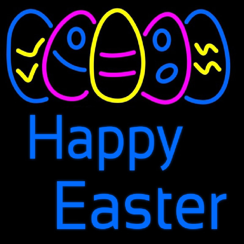 Happy Easter With Egg 2 Neonkyltti