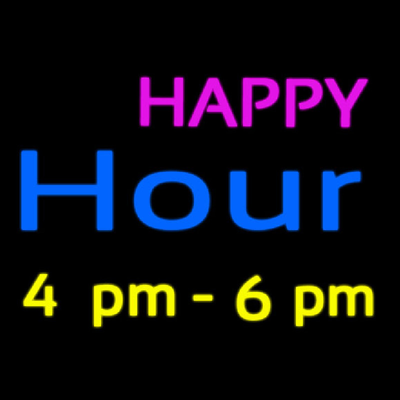 Happy Hour Neonkyltti