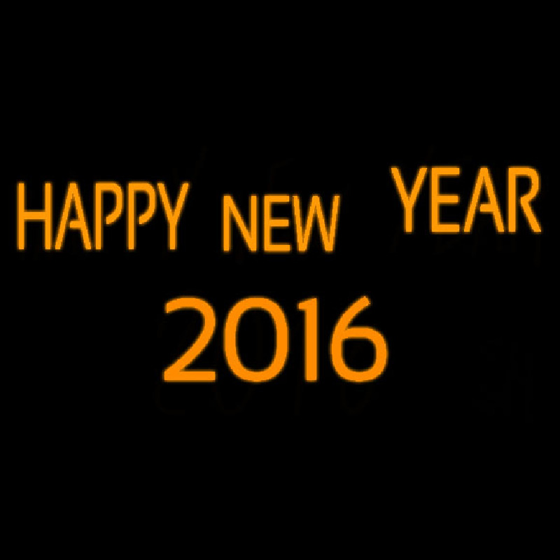 Happy New Year 2016 Neonkyltti