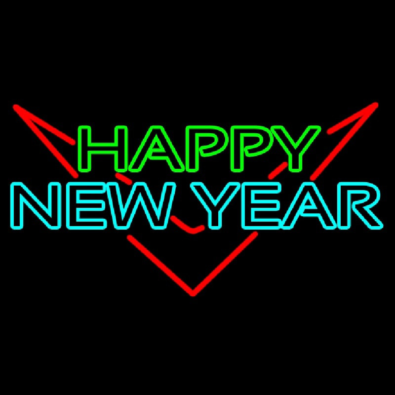 Happy New Year Logo 1 Neonkyltti