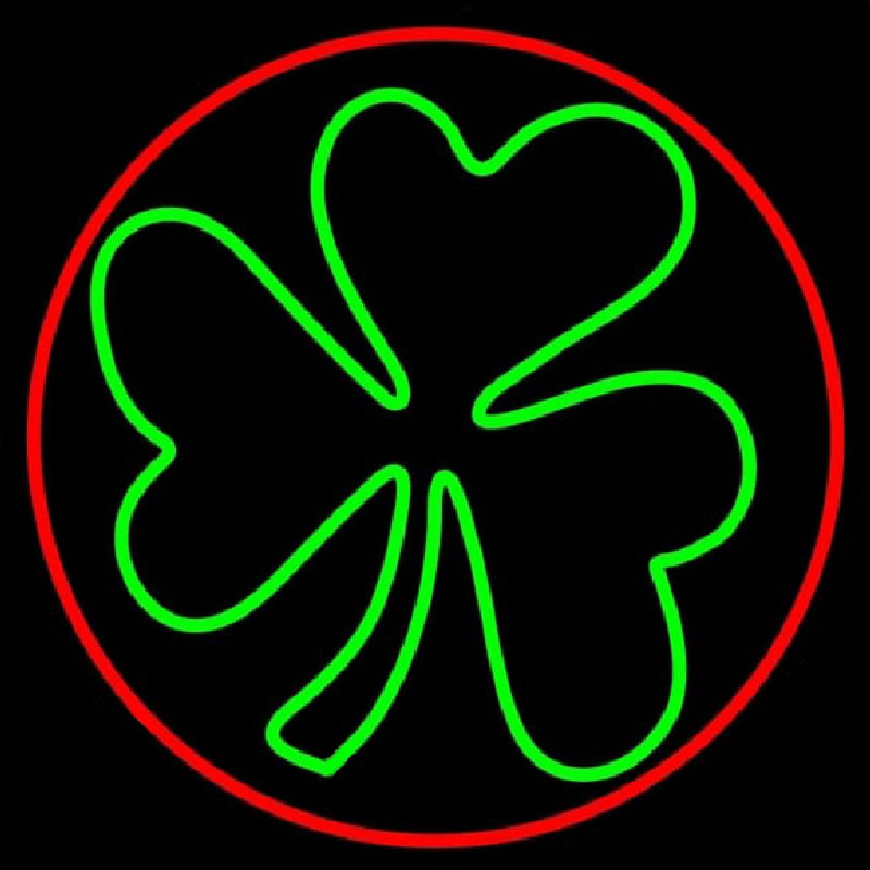 Happy St Patricks Day Shamrock Neonkyltti