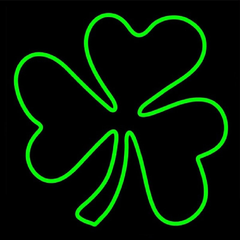 Happy St Patricks Day Shamrock Neonkyltti
