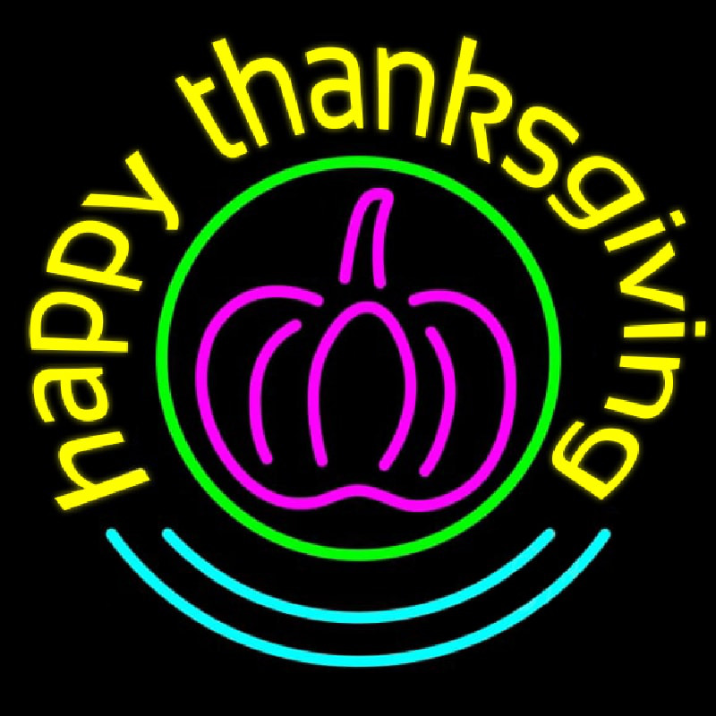 Happy Thanksgiving 2 Neonkyltti