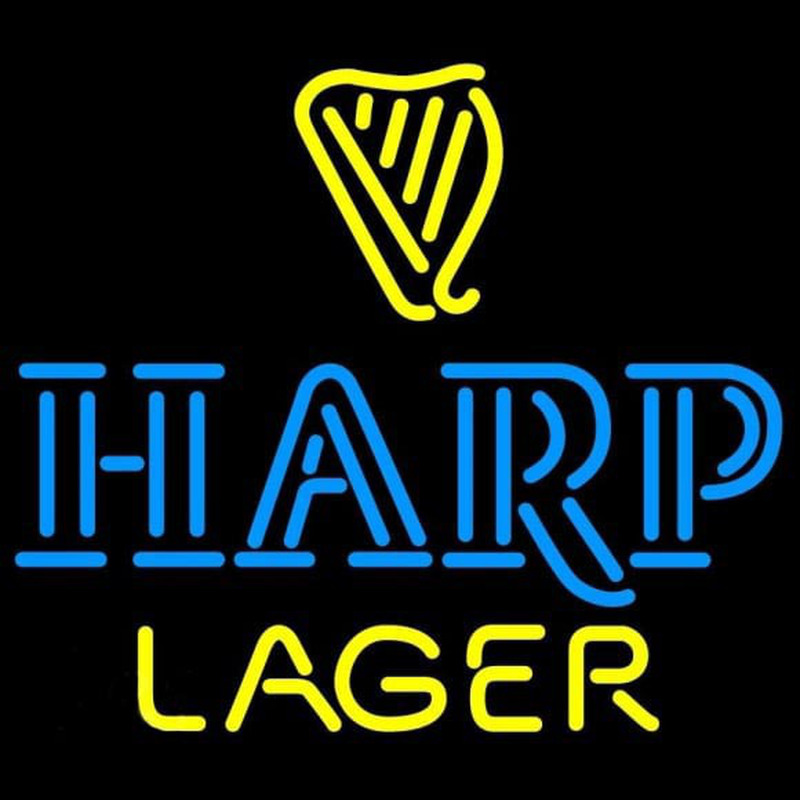 Harp Lager 2 with Harp Neonkyltti