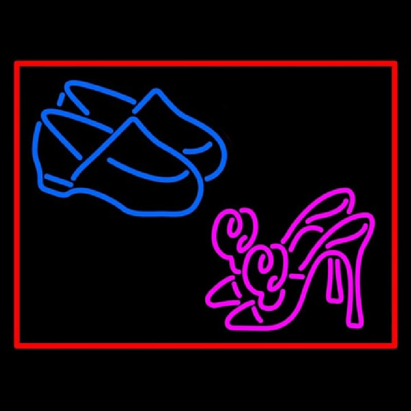Heels Shoes With Border Neonkyltti