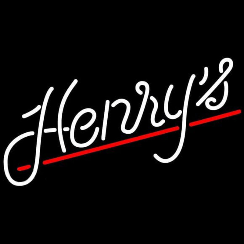 Henrys Logo Beer Sign Neonkyltti