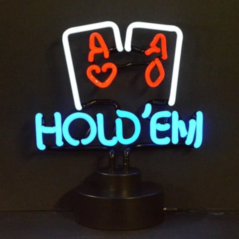 Hold Em Poker Desktop Neonkyltti