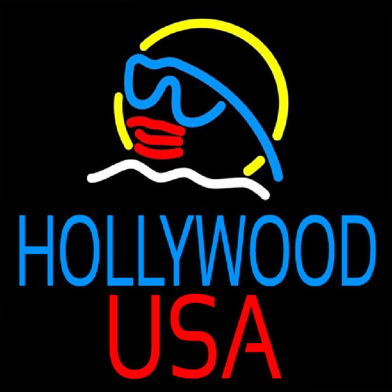 Hollywood Usa Neonkyltti
