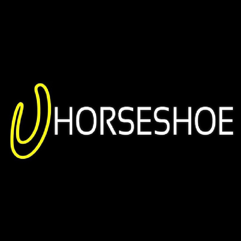 Horse Shoe Block Logo Neonkyltti