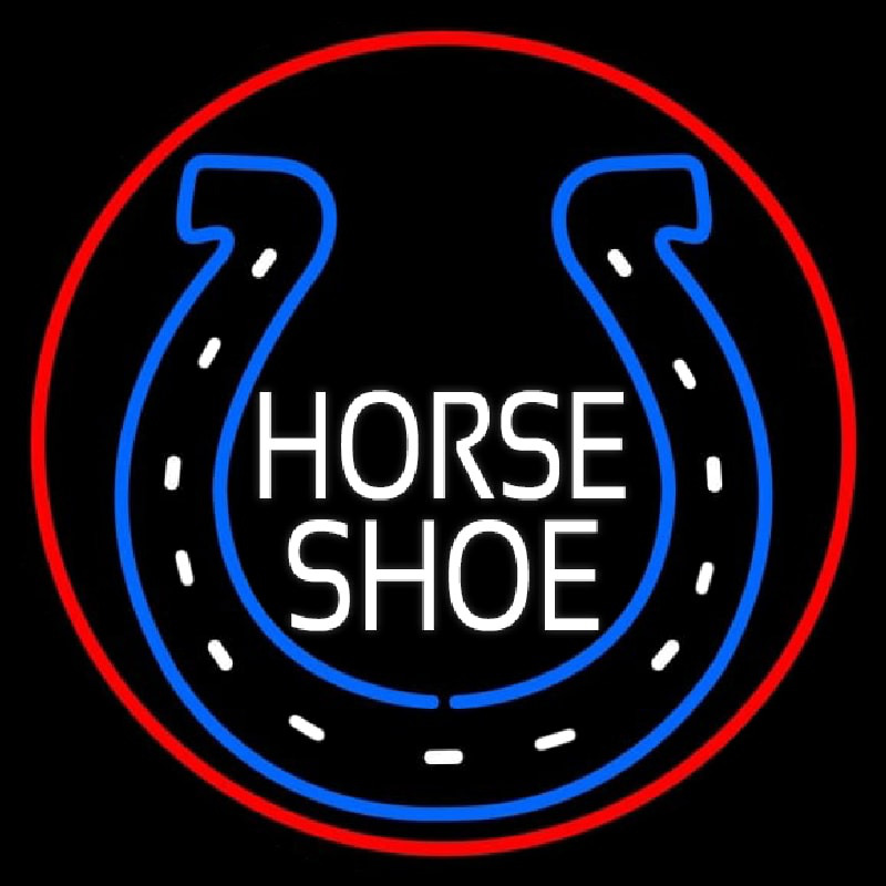 Horse Shoe Logo Neonkyltti