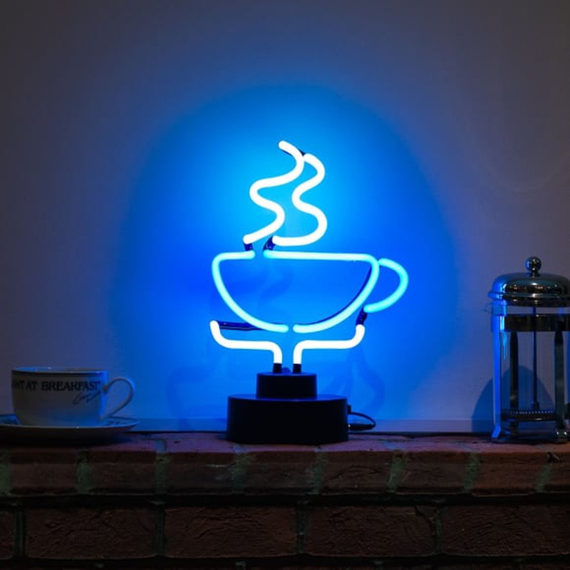 Hot Coffee Desktop Neonkyltti