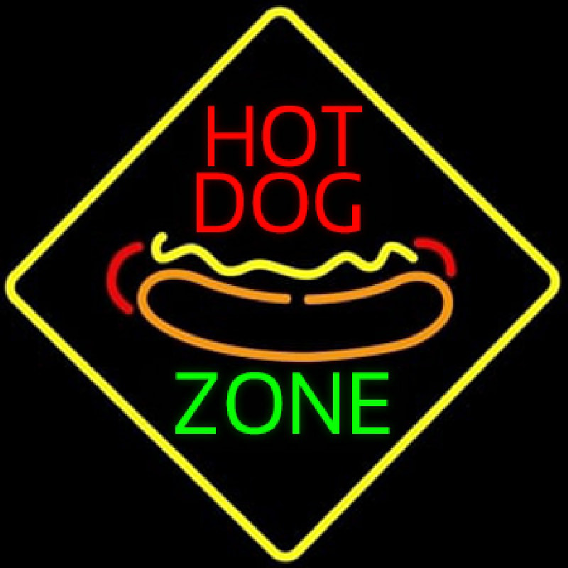 Hot Dog Zone Neonkyltti