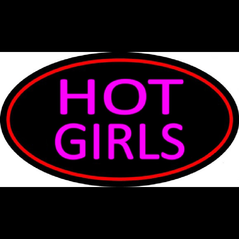 Hot Girls With Red Border Neonkyltti