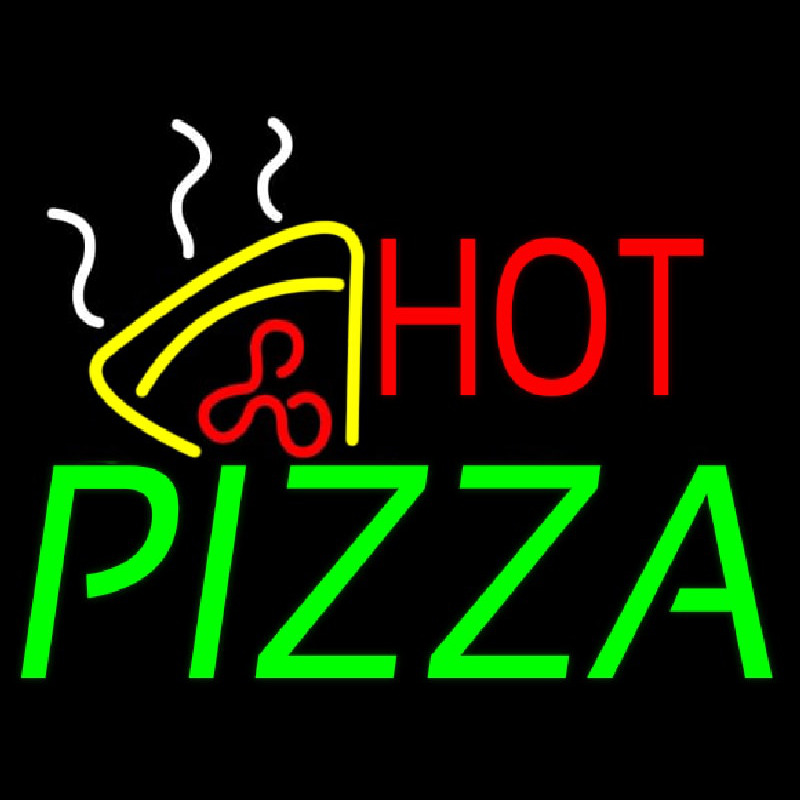 Hot Pizza With Pizza Neonkyltti