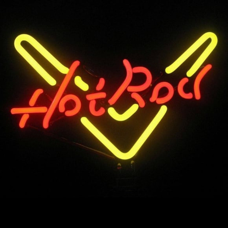Hot Rod Desktop Neonkyltti