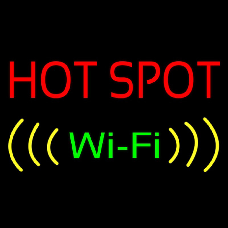 Hot Spot Wifi Neonkyltti