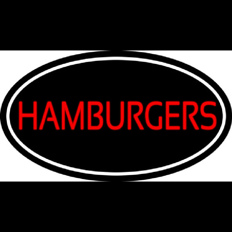 Humburgers Oval Neonkyltti