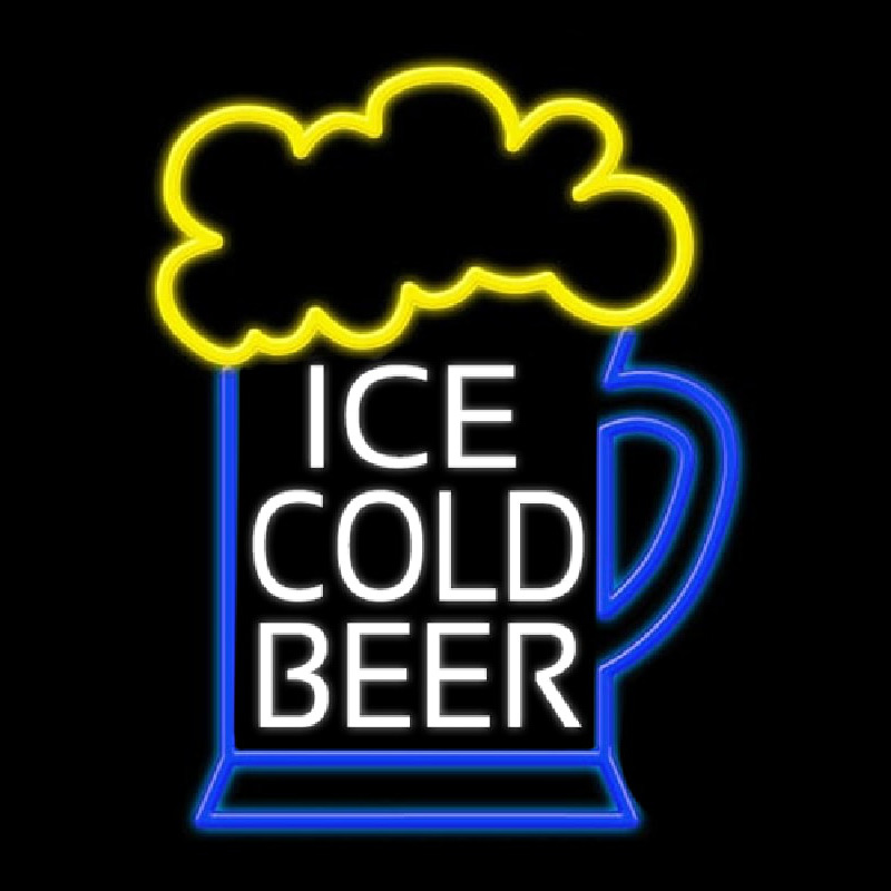Ice Cold Beer Neonkyltti