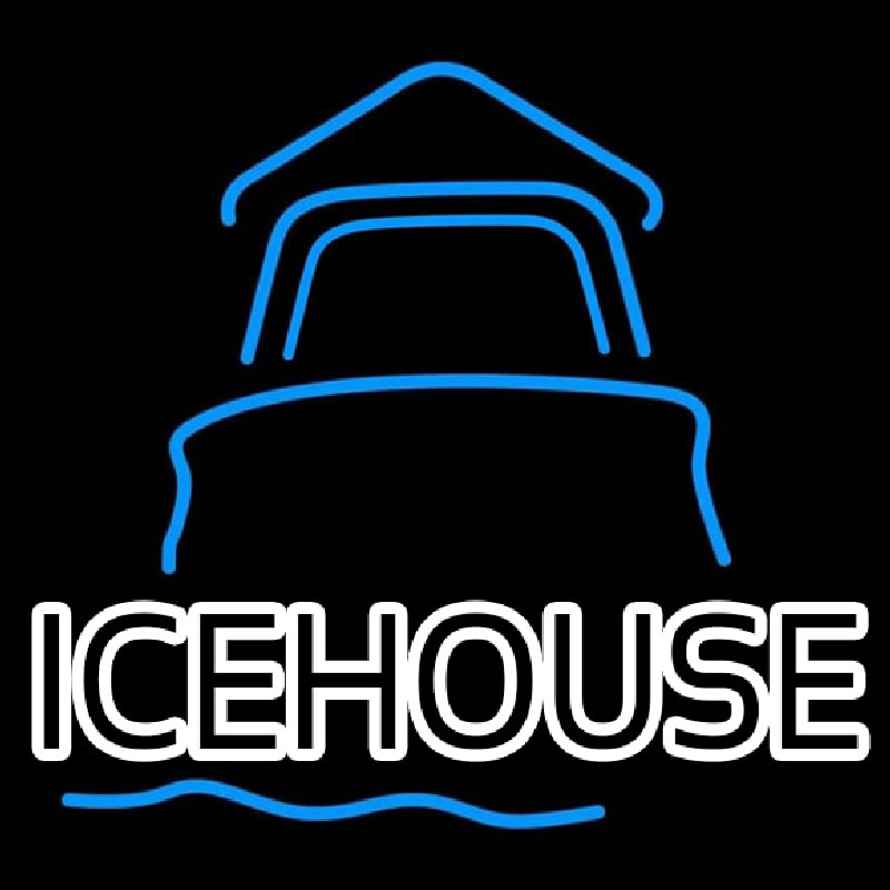 Ice House Day Light House Beer Sign Neonkyltti