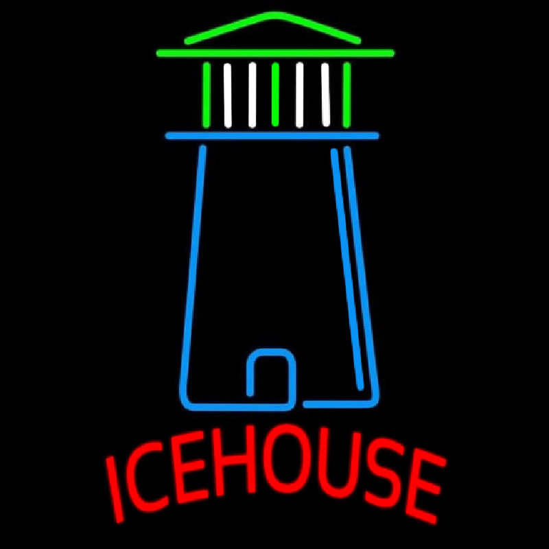 Ice House Light House Art Beer Sign Neonkyltti