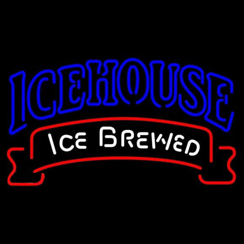 Icehouse Red Ribbon Beer Sign Neonkyltti