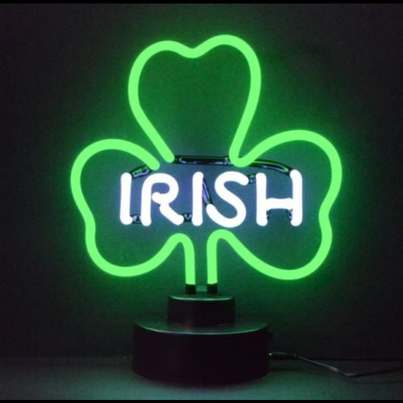 Irish Shamrock Desktop Neonkyltti