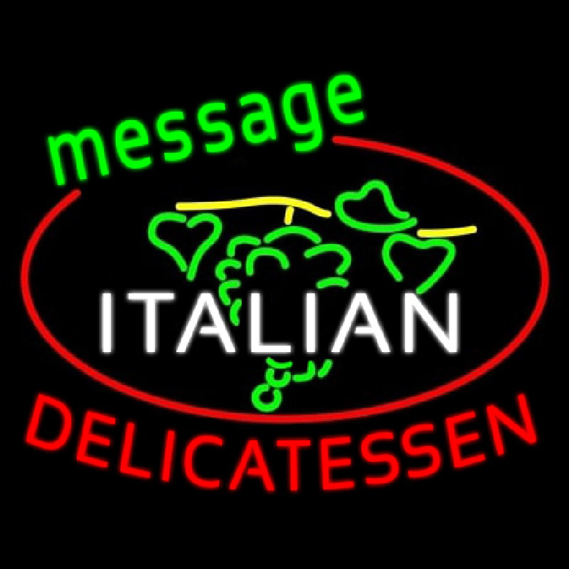 Italian Delicatessen Neonkyltti