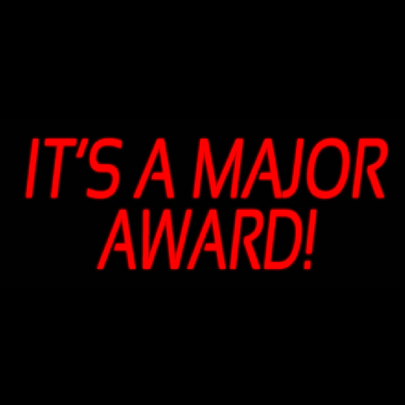 Its A Major Award Neonkyltti