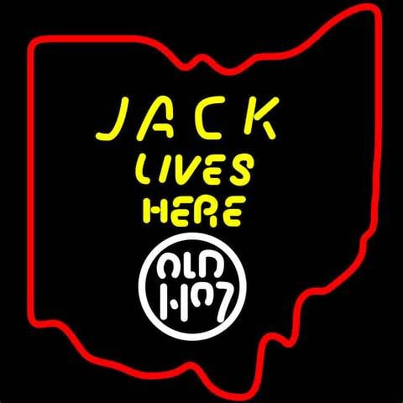 Jack Daniels Jack Lives Here Ohio Whiskey Neonkyltti