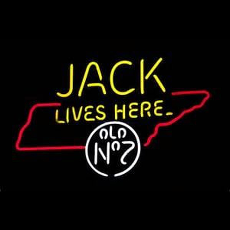 Jack Daniels Jack Lives Here Tennessee Whiskey Neonkyltti