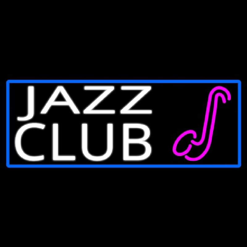 Jazz Club With Sa ophone Neonkyltti