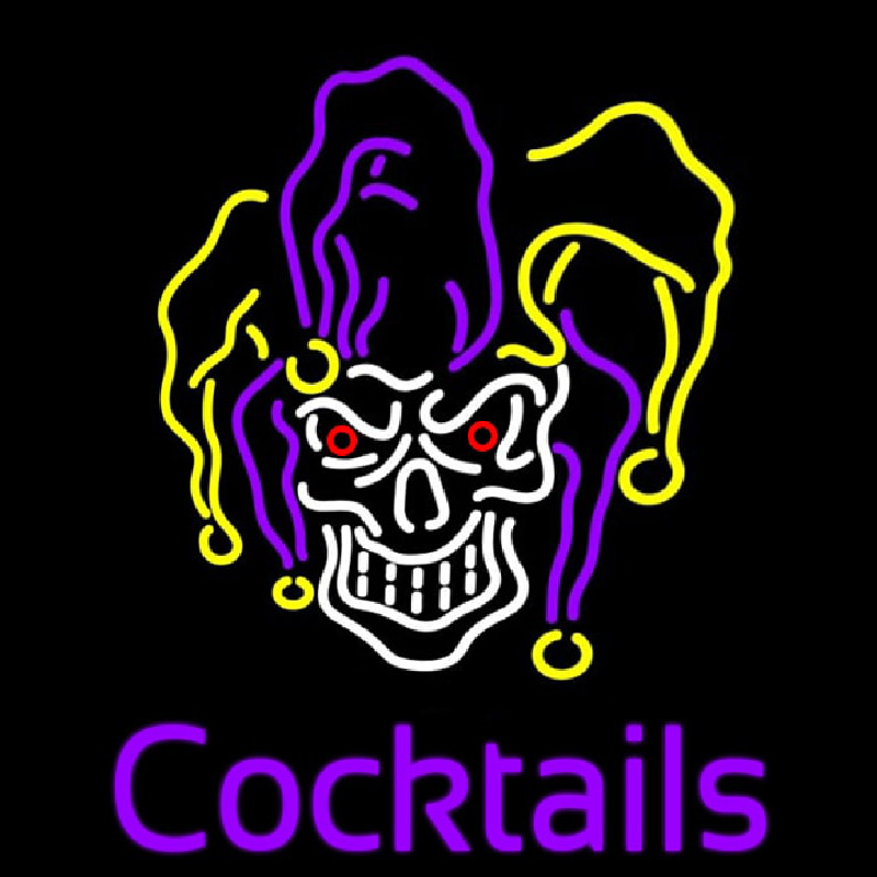 Jester Cocktails Neonkyltti